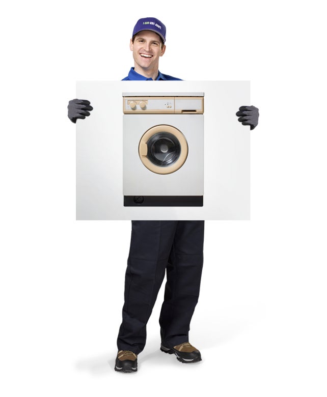 Appliances for removal and disposal by 1-800-GOT-JUNK? truck team member